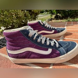 Custom Vans Sk8-Hi - Purple and Navy - Men’s 8, Women’s 9.5